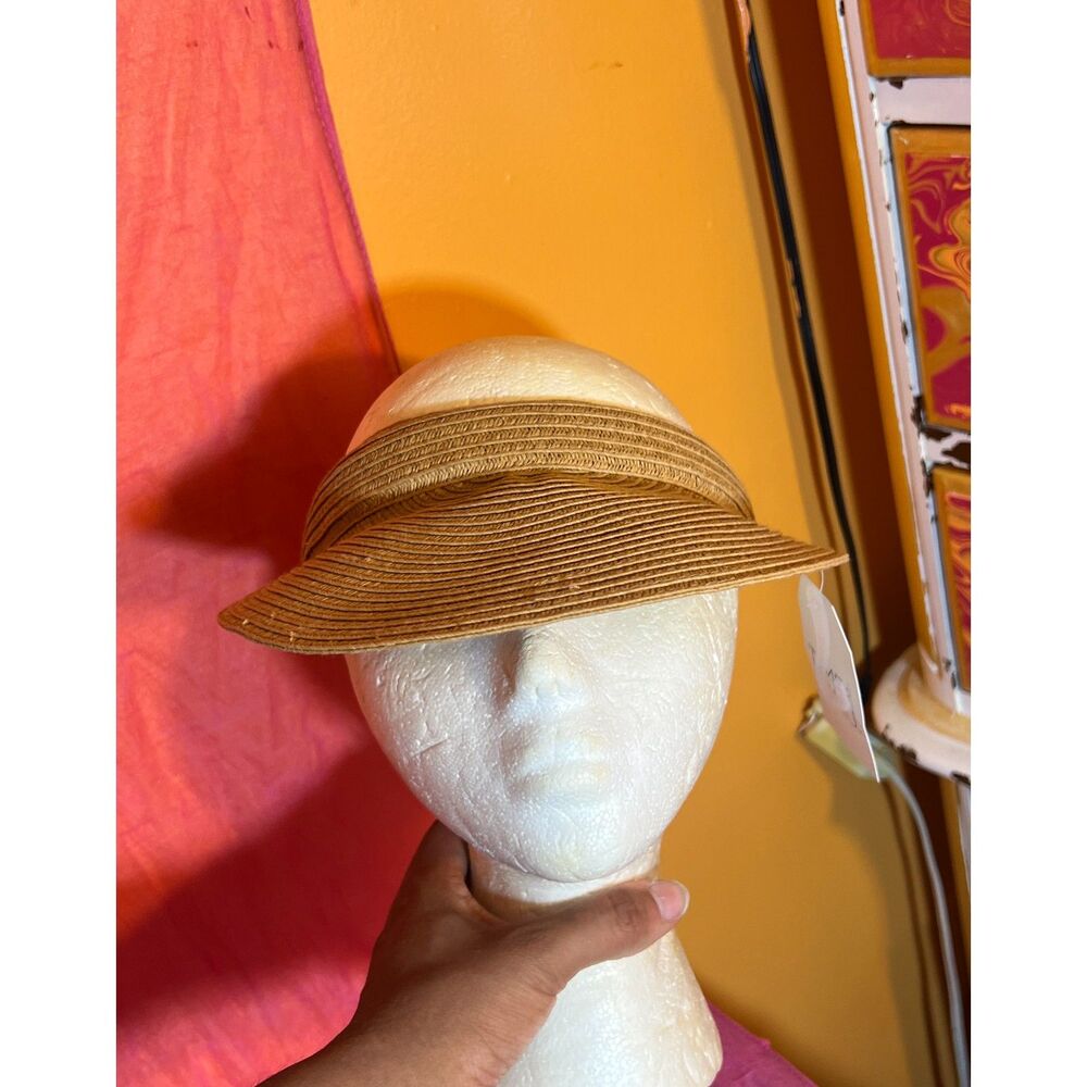 Women's Packable Straw Hat Visor Unisex Tennis Visor Beach Outfit NWT